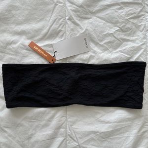 Mango Texture Bandeau Bikini Top